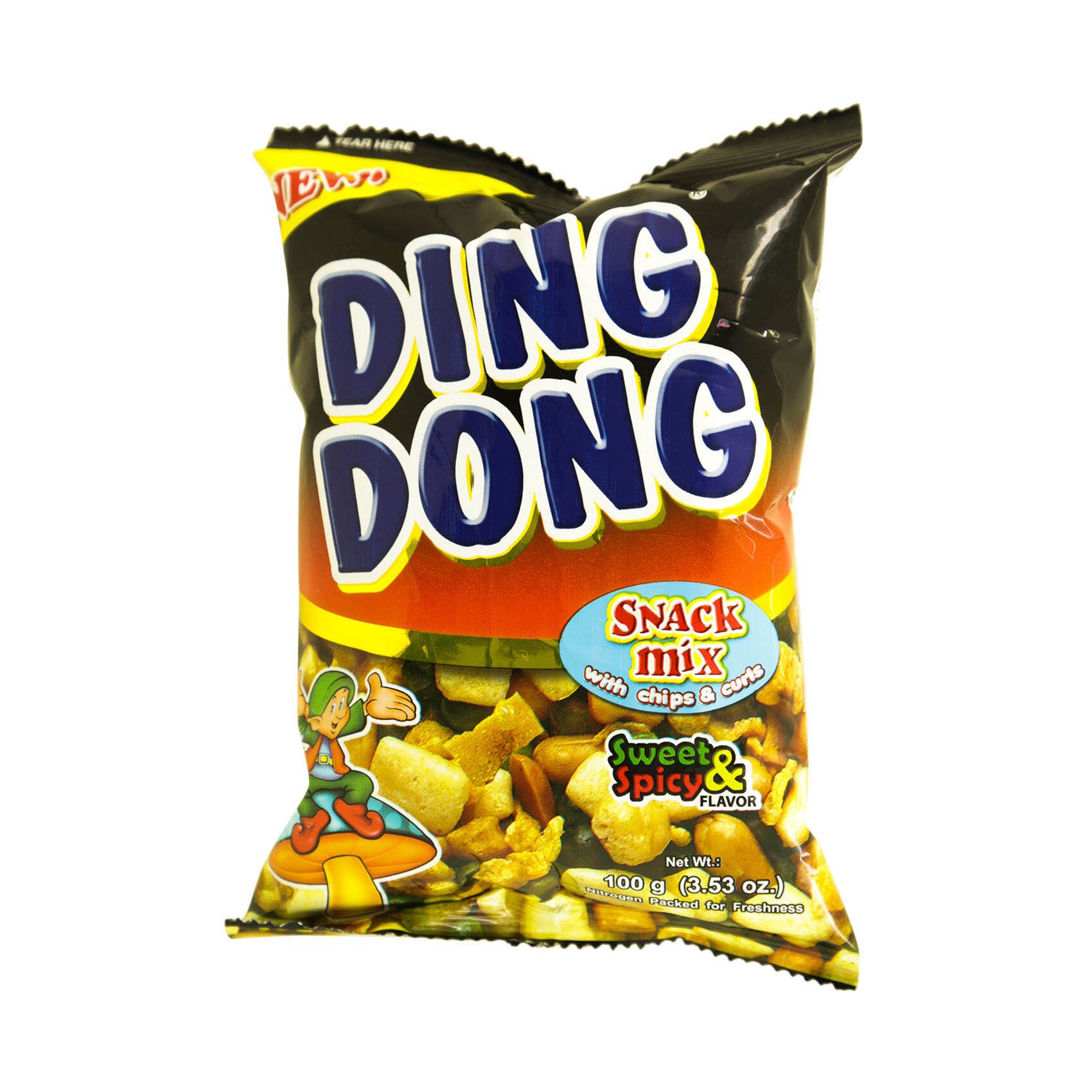 Buy Ding Dong Sweet And Spicy Flavour Snack Mix With Chips And Curls 100g Online Shop Food Cupboard On Carrefour Uae