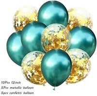 Home Lux - Ballons &amp; Accessories - 10Pcs Metal Latex Balloons Confetti Balloon Set For Wedding Birthday Party Decoration Baby Shower Helium Balloons