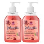 اشتري Johnsons Vita-Rich Brightening Hand Wash Pomegranate 300ml Pack of 2 في الامارات