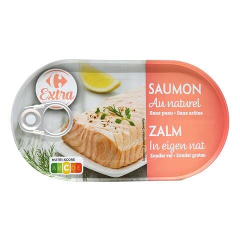 Buy Carrefour Natural Salmon Fillet 190g in UAE