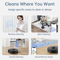 Dreame L10 Pro 2in1 vacuum and mop robot 4000 Pa suction power 2.5 hours running time Voice control Low noise 270 ml water tank for animal hair Carpet hard floors black
