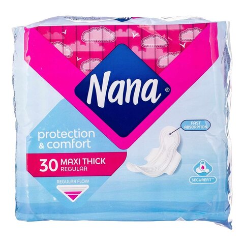 Nana Maxi Normal Wings Sanitary Pads Pack of 30