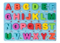 Factory Price Wooden Lower case abe Puzzle Alphabetic with animal printed toys for Kids, Multicolor Puzzle 26 Pieces, Wooden learning and education toys for both boys and girls