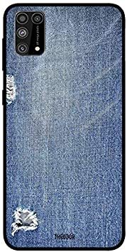Theodor - Samsung Galaxy M31 Case Cover Blue Jeans Pattern Flexible Silicone Cover