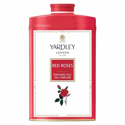 Yardley London Red Roses Perfumed Talcum Powder White 200g