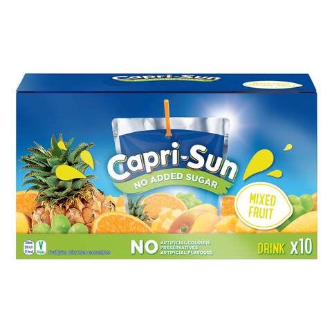 Capri-Sun No Added Sugar Mixed Fruit Juice 200ml Pack of 10