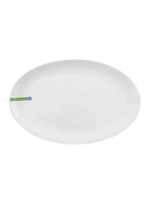 ROYALFORD Magnesia Oval Plate White 14inch