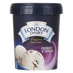 Buy London Dairy Premium Cookie And Cream Ice Cream 500ml in Kuwait
