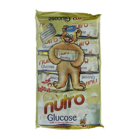 Nutro Glucose Milk And Honey Biscuits 50g Pack of 12