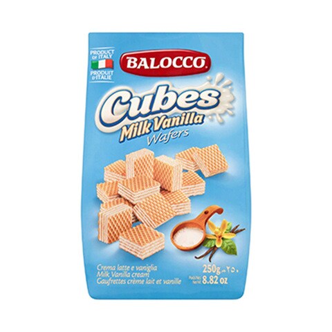 Balocco Cubes Wafer Milk Vanilla 250GR