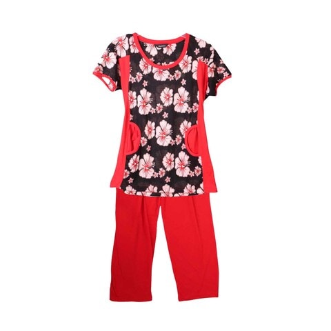 Buy Ladies Pajama Set HM-LPJ-CSS-1 Large Size - Assorted Color/Design ...
