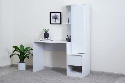 Desk store with cabinet