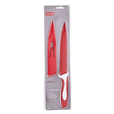Prestige Vibro Carving Knife With Cover PR9003 Red 20cm