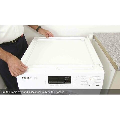 Miele Washer And Dryer Stacking Kit WTV501 Lotus White