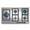 Teka EFX 90.1 5G AI AL DR LEFT Gas hob with 5 high efficiency burners in 90 cm of natural gas