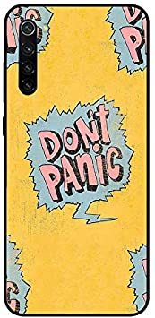 Theodor - Xiaomi Redmi Note 8 Case Cover Don&#39;T Panic Flexible Silicone Cover