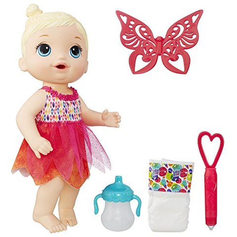 Baby Alive Face Paint, Fairy baby doll Blonde, Toy Doll for 3 Year Old and Up