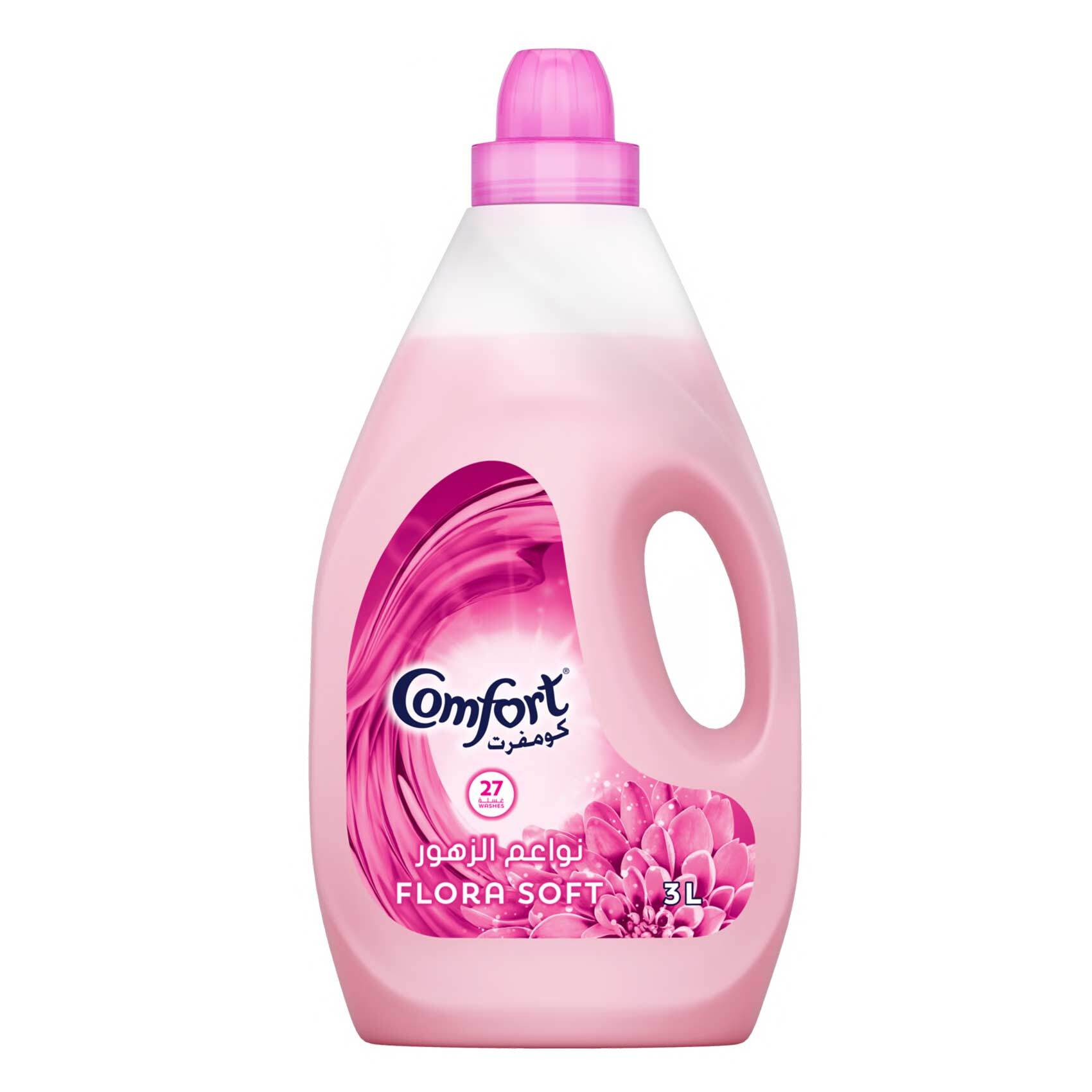 Buy Comfort Long Lasting Fragrance Flora Soft Fabric Softener 3L Online -  Shop Cleaning & Household on Carrefour Lebanon