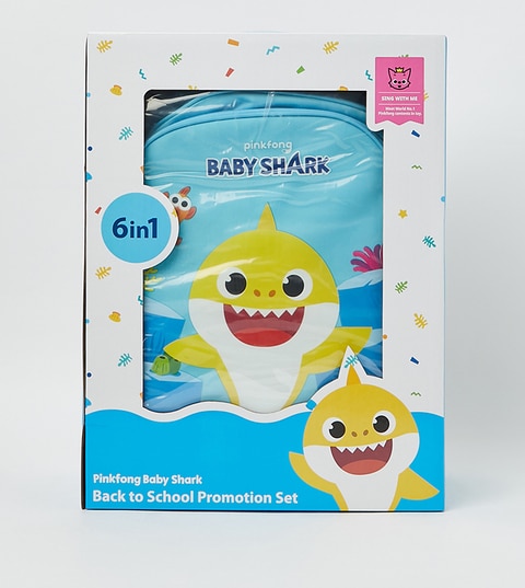 Singing baby shark top backpack