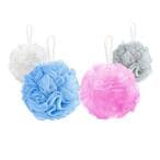 اشتري Lavish 4 Pack of Bath Loofah Shower, Small Size Sponge Pouf Body Scrubber Exfoliator Scrubber Ball, Mesh Bath And Shower Sponge في الامارات