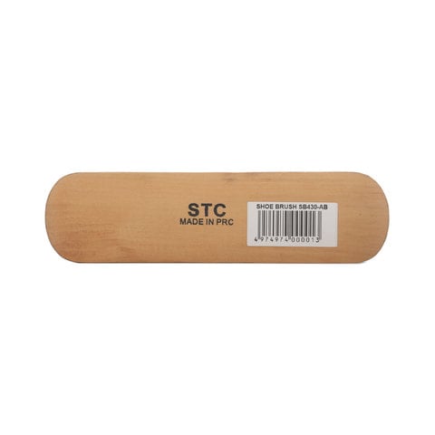 STC Shoe Brush Natural Handle W&amp;B 1pcs