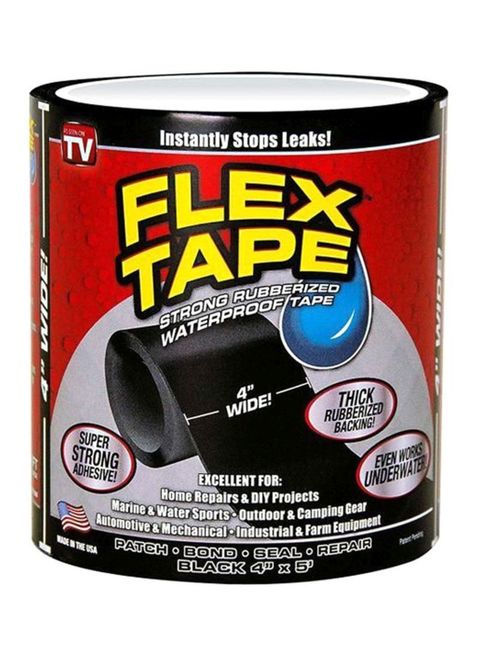 Flex Seal Strong Rubberized Waterproof Tape Black 4X5Inch