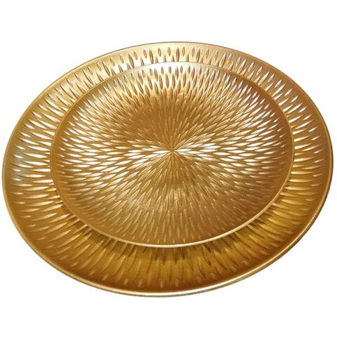 LINGWEI Wooden Made Round Shaped 2 Pcs Set Jewelry Plate Ring Dish Serving Dish Vanity Tray for Dresser Christmas Birthday Wedding Gifts Home Decor
