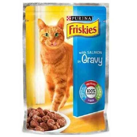 فريسكز طعام قطط بالسالمون 85 غرام