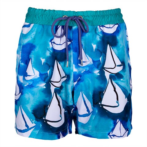 Buy Anemoss Sailboats Mens Swim Trunk, Swimming and Beach Shorts For ...
