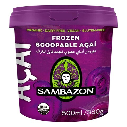 scoopable acai sorbet