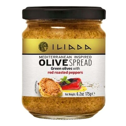 Buy Iliada Olive Spread with Red Roasted Peppers - 175 gram in Egypt