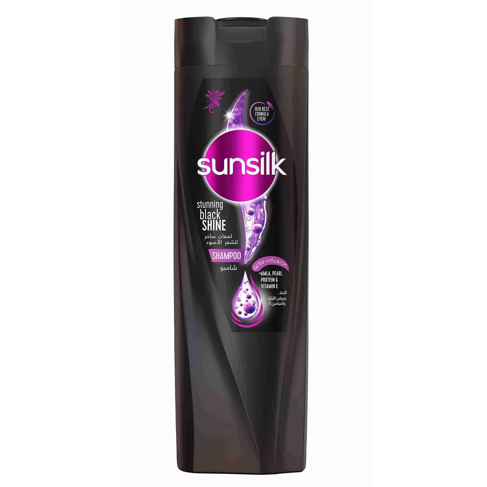 Buy Sunsilk Shampoo Stunning Black Shine 600 Ml Online - Shop Beauty &  Personal Care on Carrefour Jordan