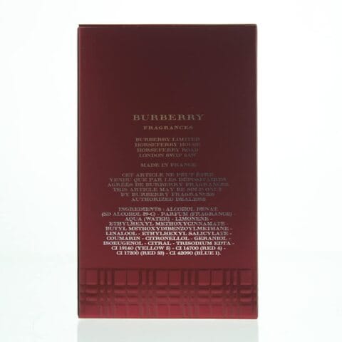 Burberry on sale classic ingredients