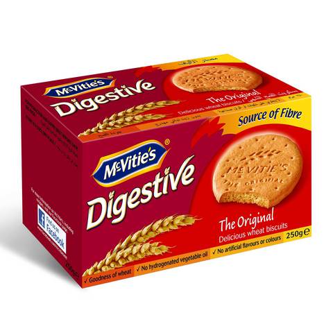 Mcvities digestive the original delicious wheat biscuits 250 g