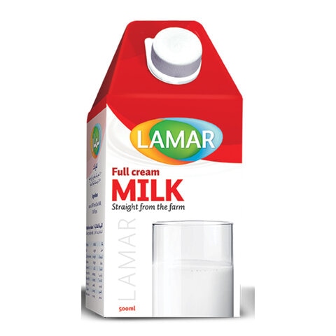 Buy Lamar Full Cream Milk - 500 ml in Egypt