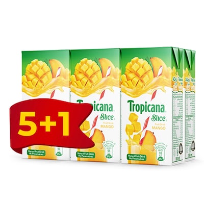 Tropicana Slice Mango Tetra, 125 ml : : Grocery & Gourmet