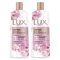 Lux Soft Rose Soft Skin Body Wash Multicolour 500ml Pack of 2