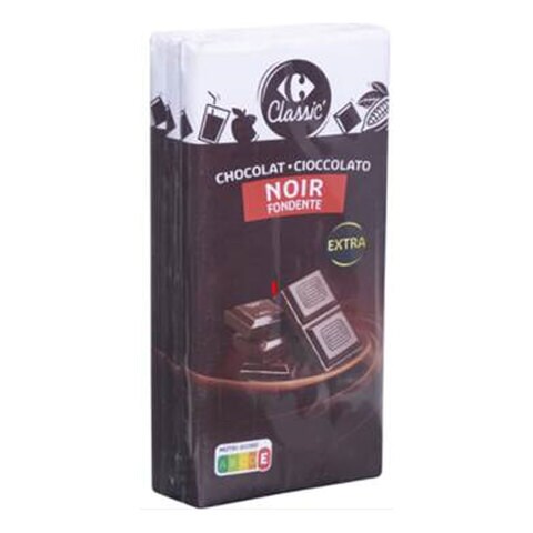 Carrefour 50% Extra Dark Chocolate 100g x3