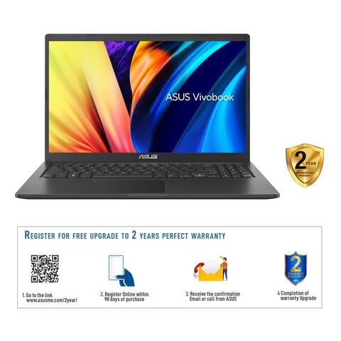Asus VivoBook 15 X1500EA Laptop With 15.6-Inch Display Core i3-1115G4 Processor 4GB RAM 256GB SSD Intel UHD Graphics Windows 11 Home Indie Black