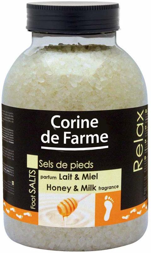 Corine De Farme Honey And Milk Foot Salt White 1.3kg