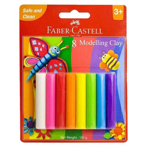 Faber-Castell Modelling Clay Set Multicolour 100g 8 PCS