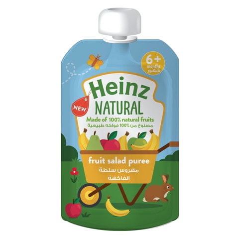 Buy Heinz Natural Fruit Salad Puree 90g in UAE