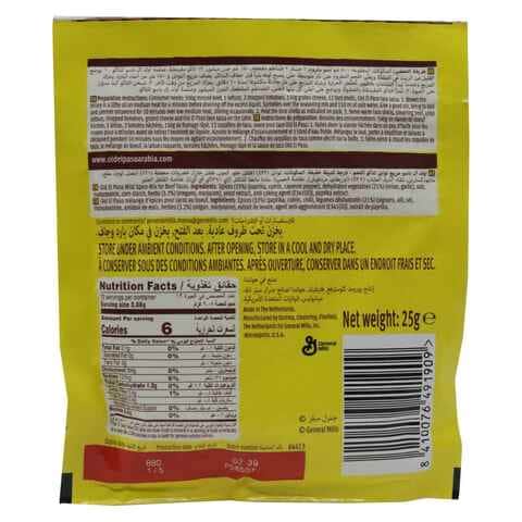 Old El Paso Mild Spice Mix For Beef Tacos 25g