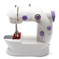 Generic Multifunctional Mini Sewing Machine Home Desktop Portable Sewing Machine With Two Speed Controls White