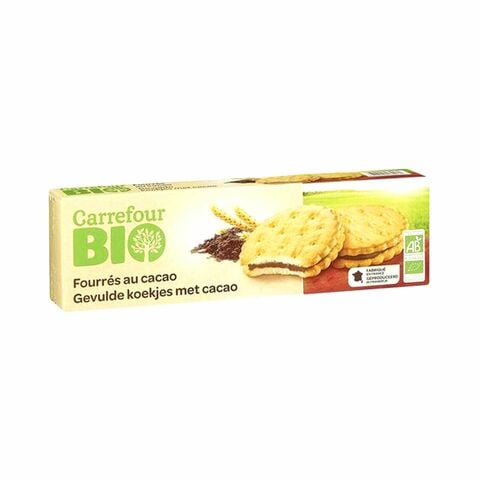 Carrefour Bio Organic Cocoa Filled Biscuits 185g