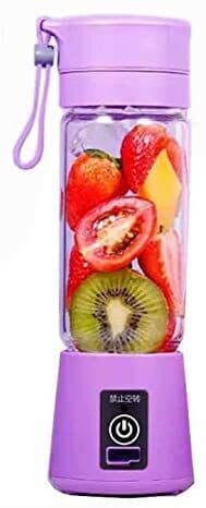 Generic Outdoor Portable Usb Mini Electric Fruit Juicer Handheld Smoothie Maker Blender Juice Cup 380Ml Purple