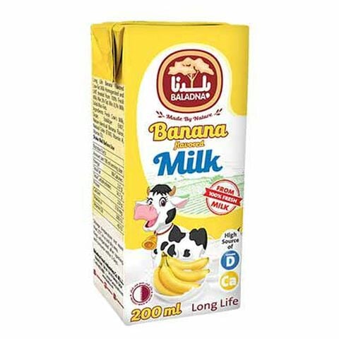 Baladna Banana Flavoured Milk 125ml x6