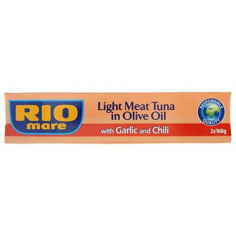 Rio Mare Light Meat Tuna In Olive Oil With Chili 160 Gram 2 Pieces