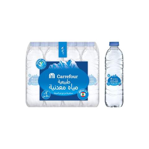 اشتري كارفور لبنان مياه معدنية 500 مل × 12 في الامارات