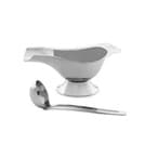 Buy Stainless Steel Gravy Boat with Spoon in UAE